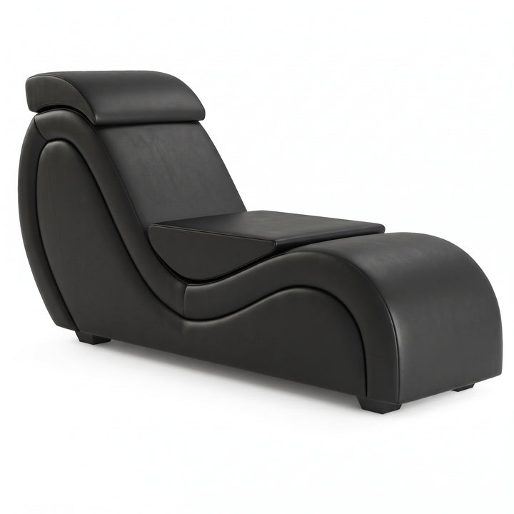 Fauteuil tantra L'Authentique noir avec coussins