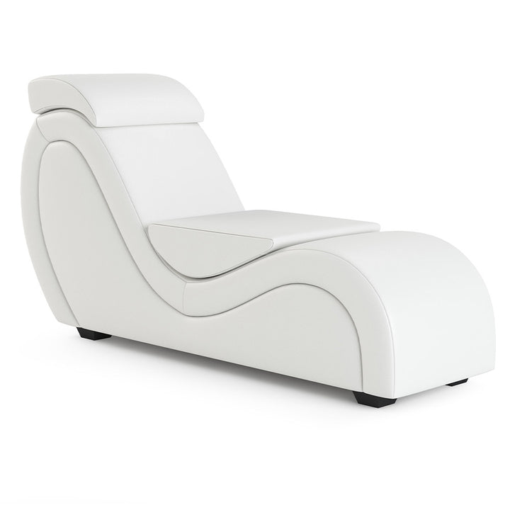 Fauteuil tantra avec coussin ergonomique authentique blanc