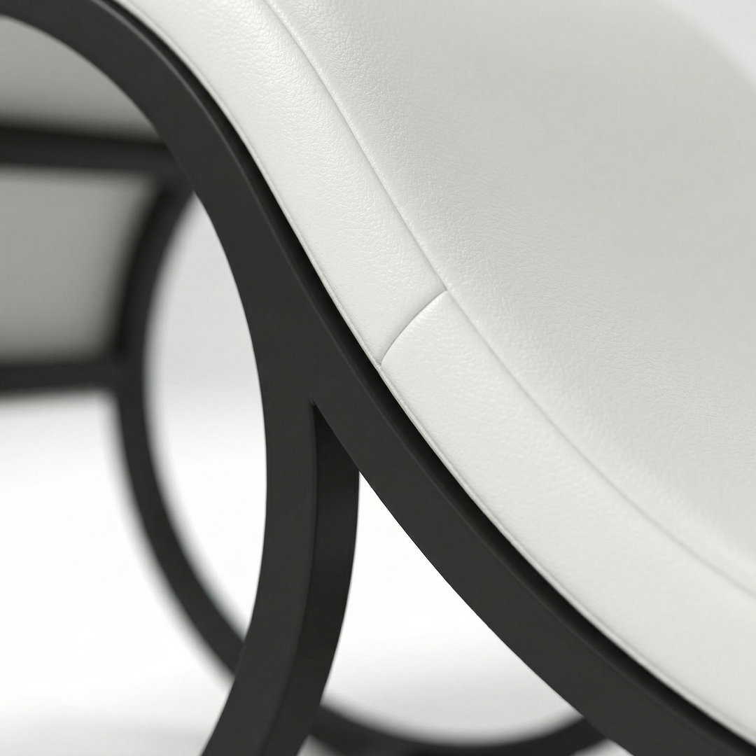 Gros plan fauteuil tantra élégant