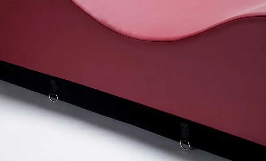 Sofa Tantra noir – détail du revêtement et des finitions