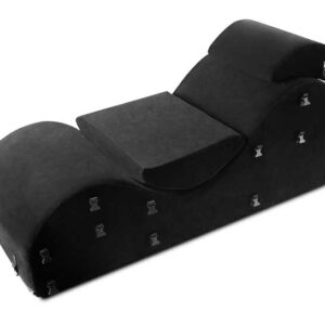 Sofa tantra BDSM noir avec menotte