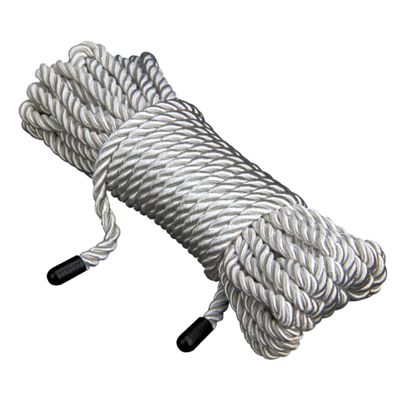 Corde shibari luxe argent